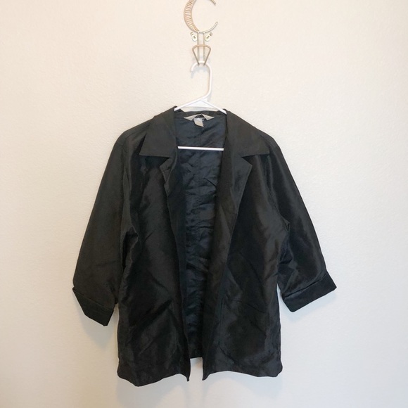 Sunhee Moon Black Elbow Patch Jacket Size 3 - Picture 3 of 7